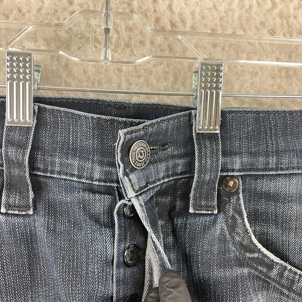True Religion‎ Blue Denim Geno Straight Leg Jeans Mens Dark Wash Casual Size 33